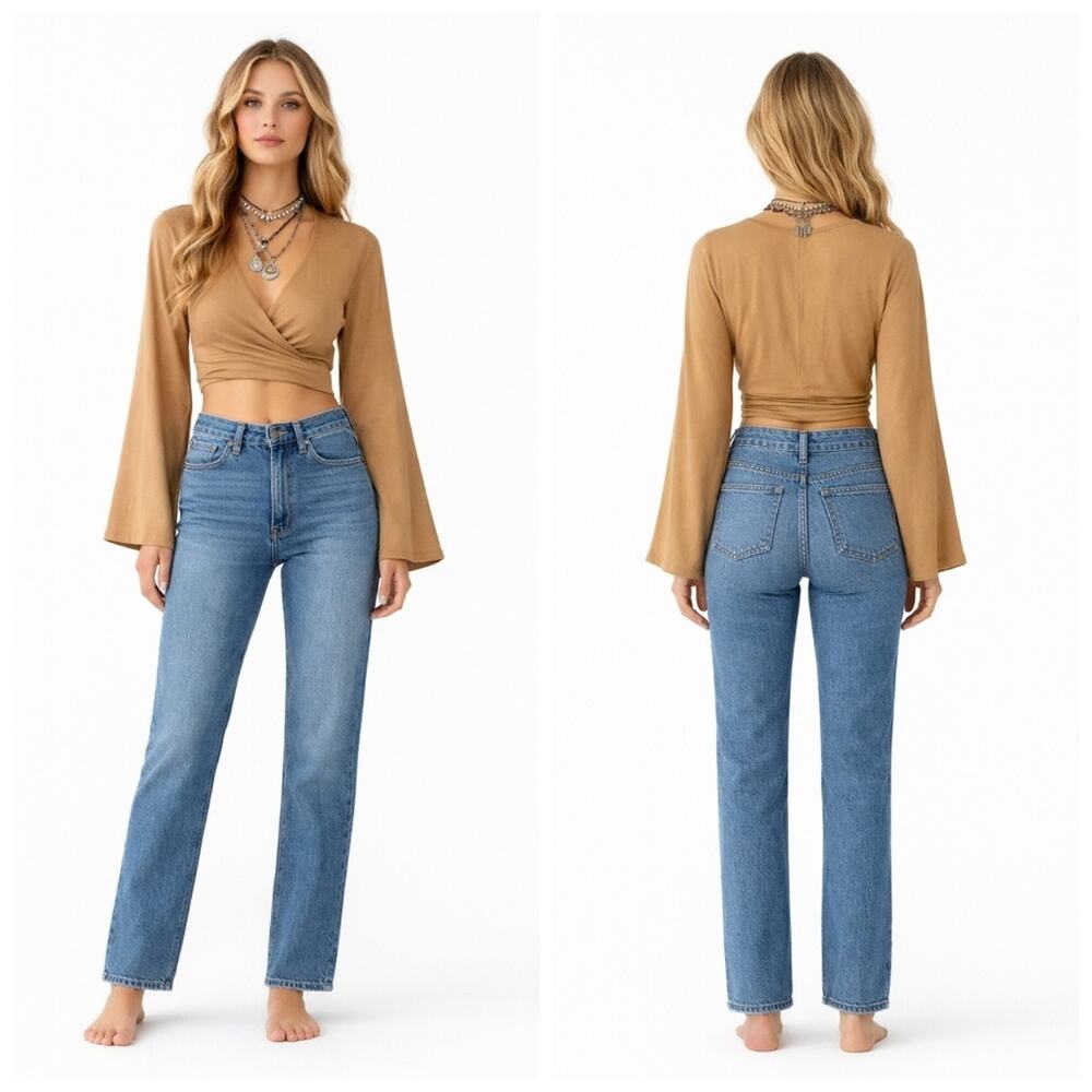 Madewell Perfect Vintage Jean 32P Petite High Rise Straight Leg  J1790